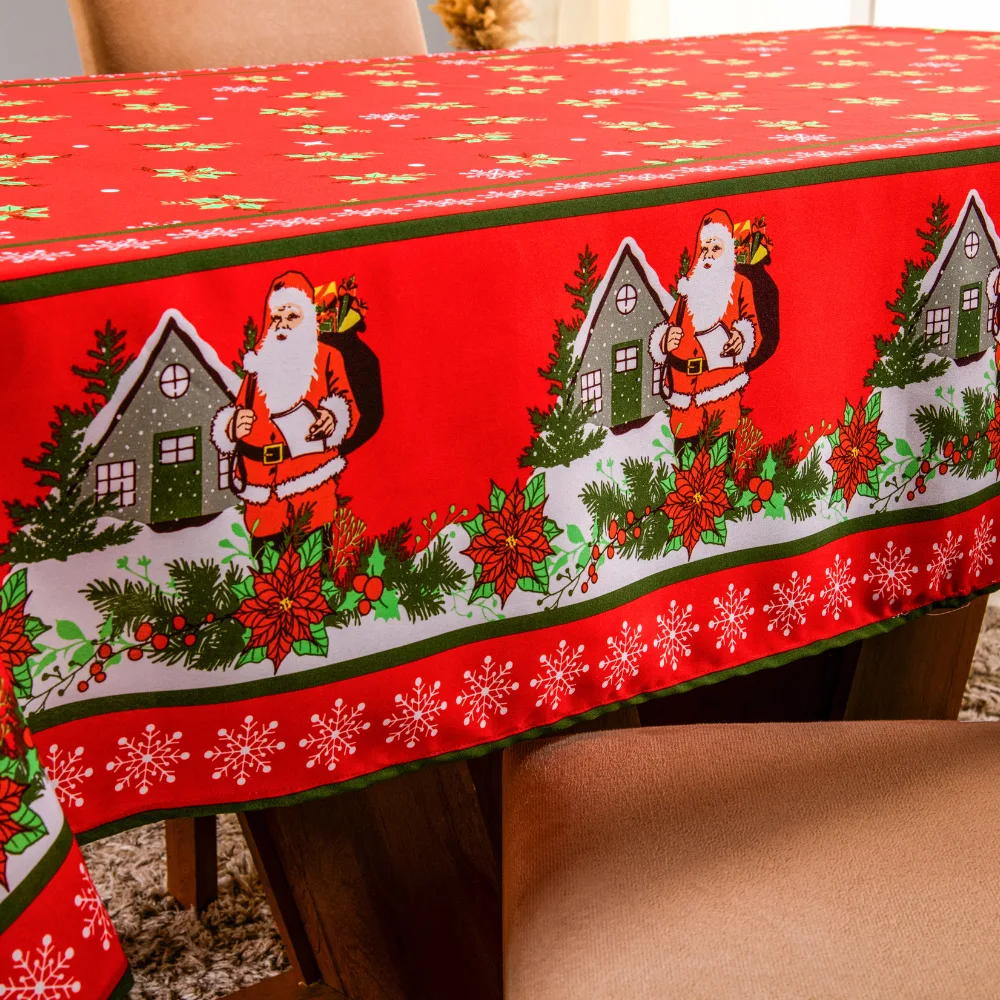 Toalha de Mesa Oxford Estampada — Natal — Estampa 1