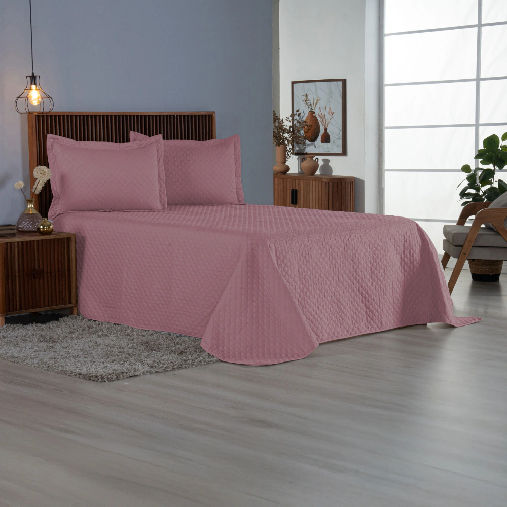 Kit Cobre Leito Matelado Comfort — Microfibra