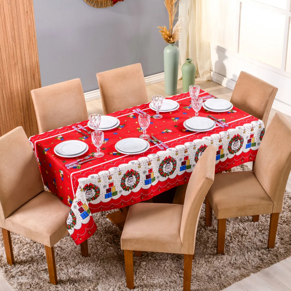 Toalha de Mesa Oxford Estampada — Natal