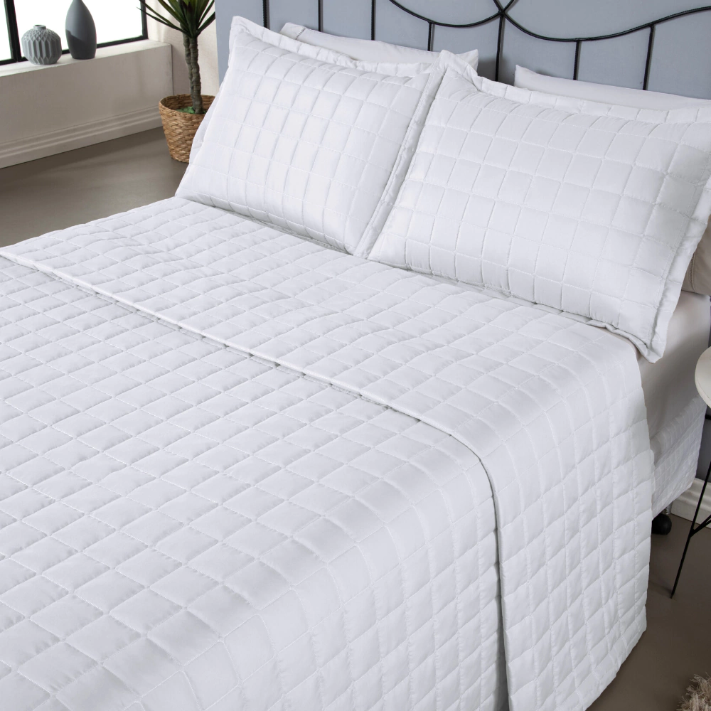 Kit Cobre Leito Dupla Face Soft — Branco