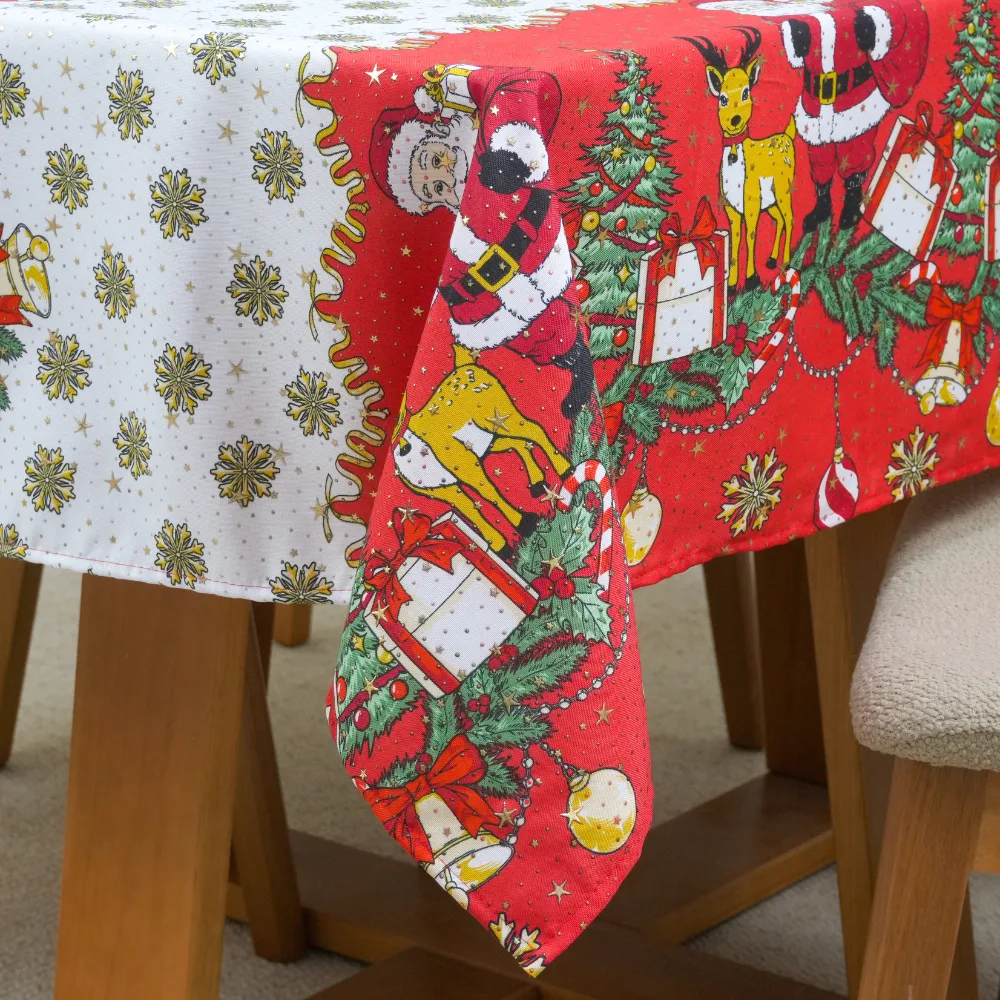 Toalha de Mesa Brilhare — Natal — Estampa 1