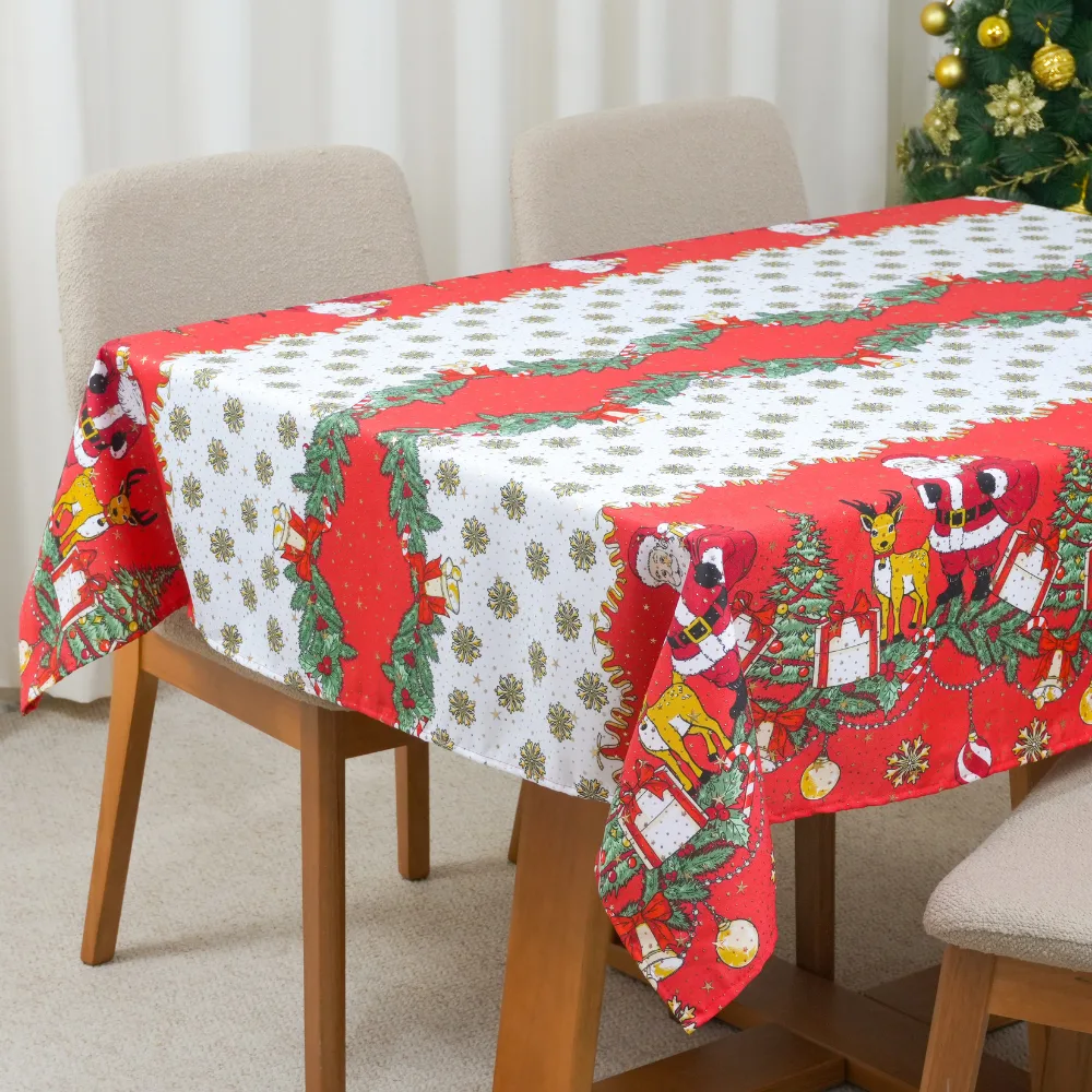 Toalha de Mesa Brilhare — Natal — Estampa 1