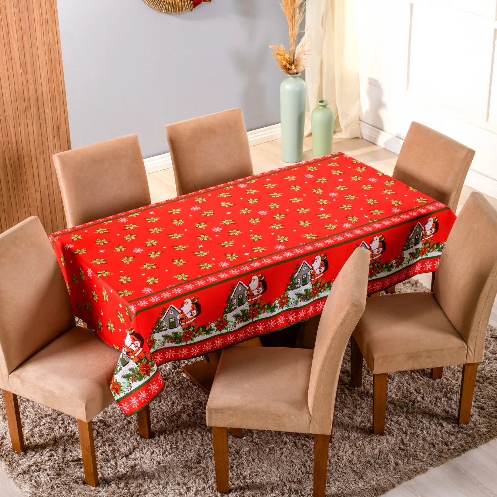 Toalha de Mesa Oxford Estampada — Natal — Estampa 1