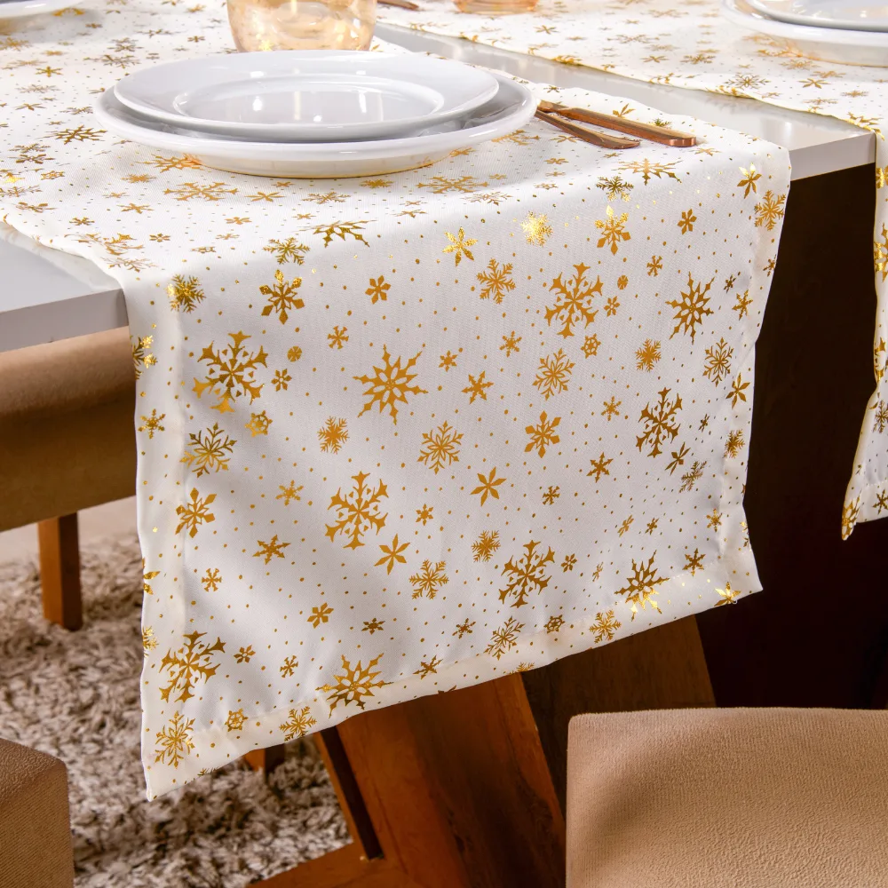 Caminho de Mesa Lumine — Natal — Branco