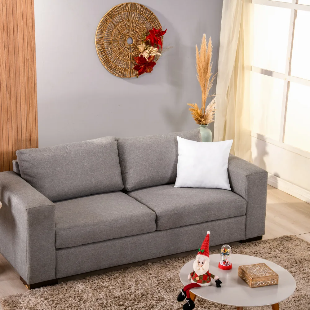 Capa de Almofada Lisa — Linha Basic Natal — Branco