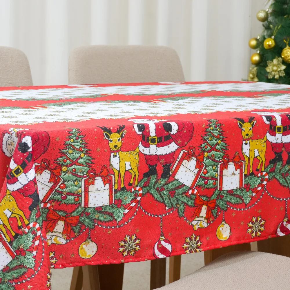 Toalha de Mesa Brilhare — Natal — Estampa 1