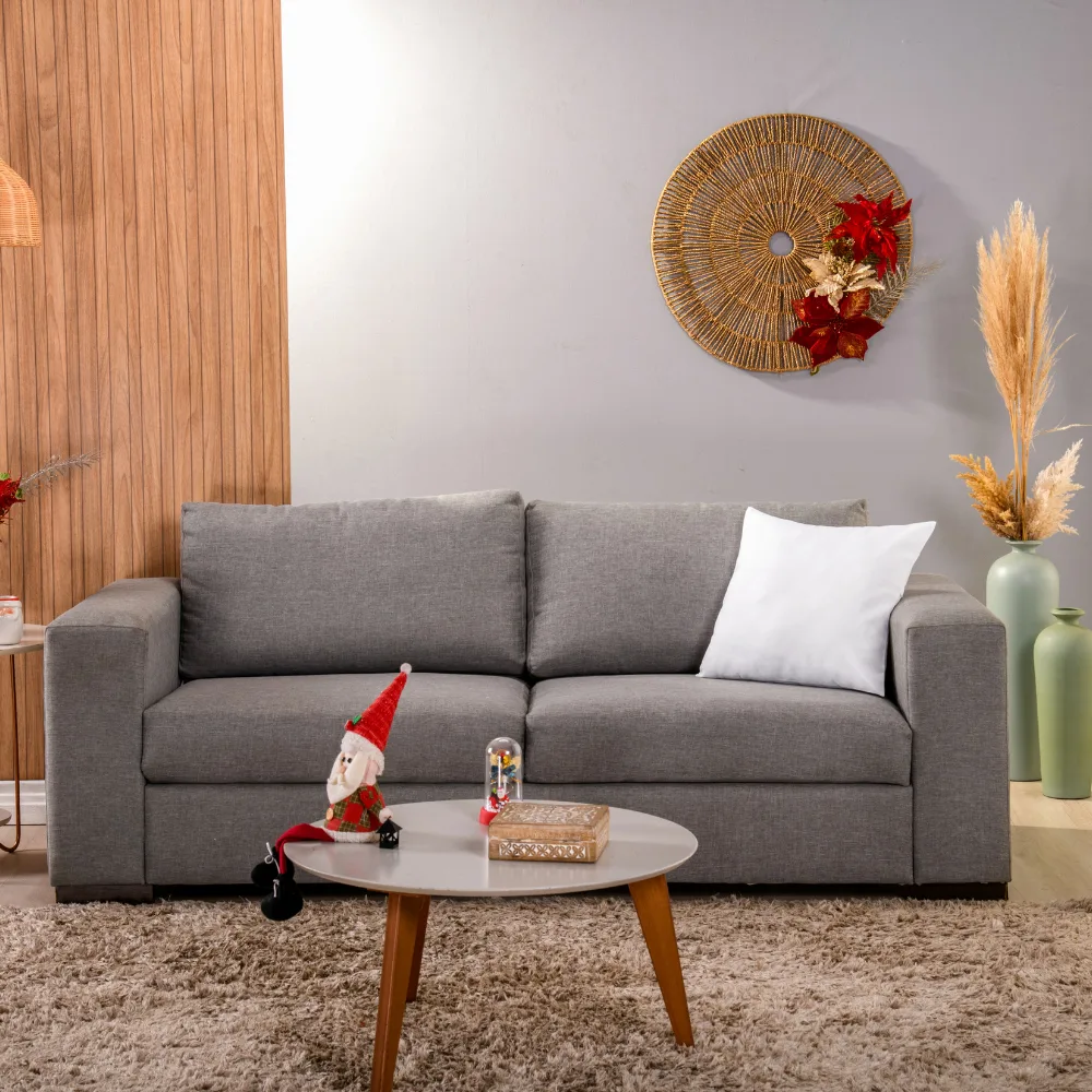 Capa de Almofada Lisa — Linha Basic Natal — Branco